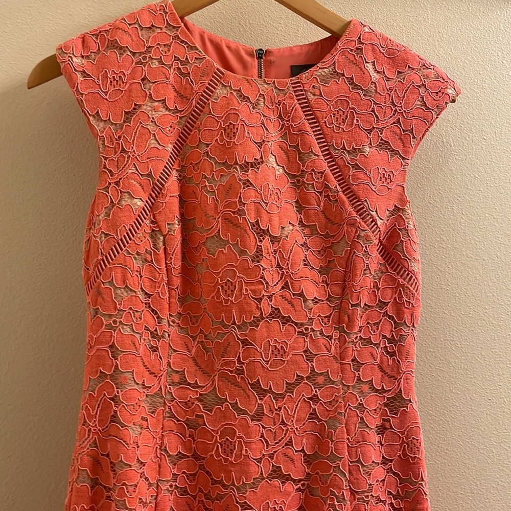Vince Camuto pink lace dress size 2 - Picture 8 of 14
